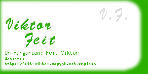 viktor feit business card